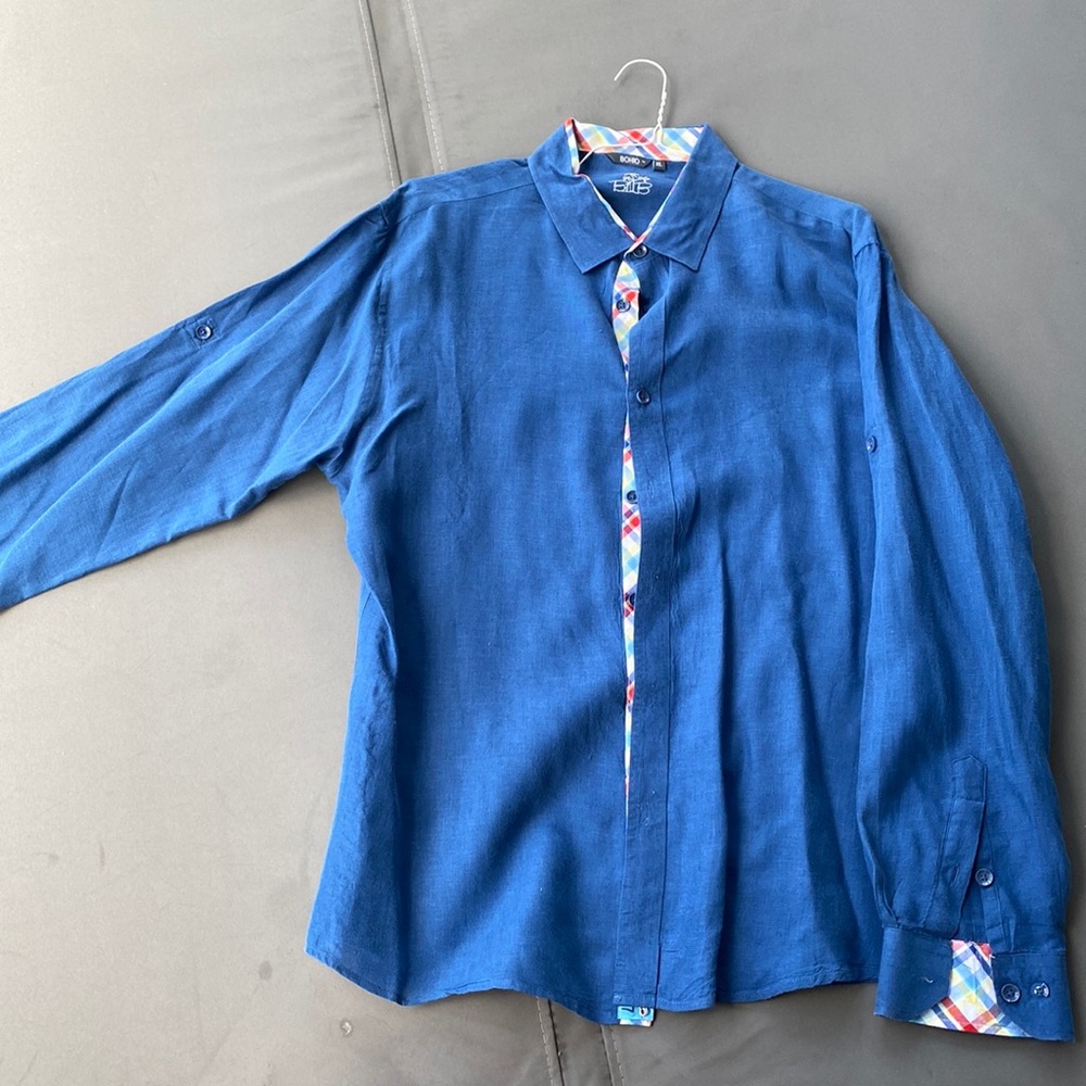 Blue bohio button down